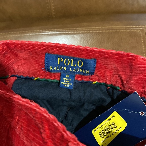 Polo Corduroy boys sz 20 - Picture 4 of 4